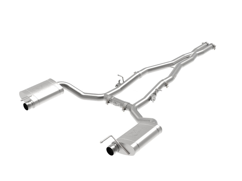 aFe MACH Force-Xp 3" 304 Stainless Steel Cat-Back Exhaust for 2015-2023 Dodge Charger Hellcat & 392 Scat Pack