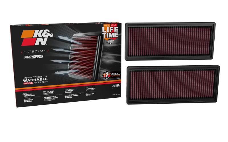 K&N Replacement Air Filter Audi Rs5 V6-2.9L F/I 2027 (2 Per Box)