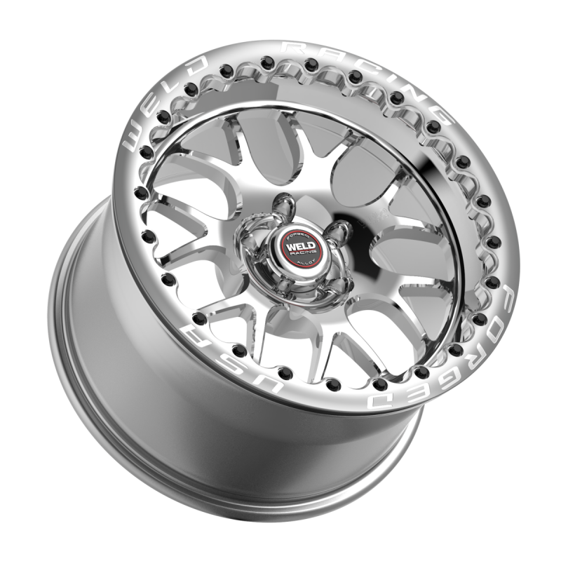 Weld S77 Beadlock 17x10/5x120.65/7.2 BS/3.18 HB-Polished Center-Polished Shell-Polished SBL Wheel