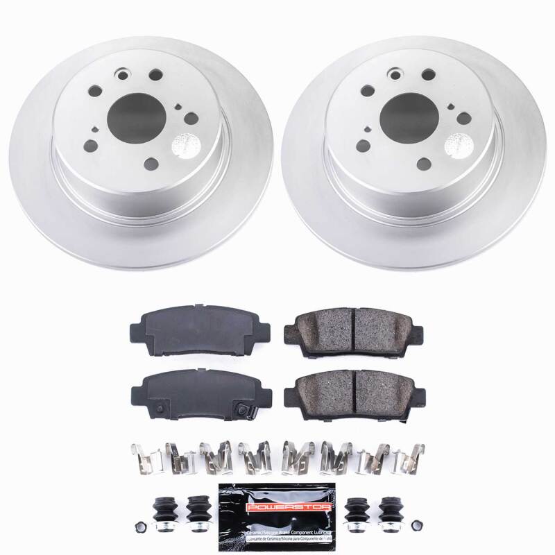 Power Stop 95-99 Toyota Avalon Rear Z23 Coated Brake Kit
