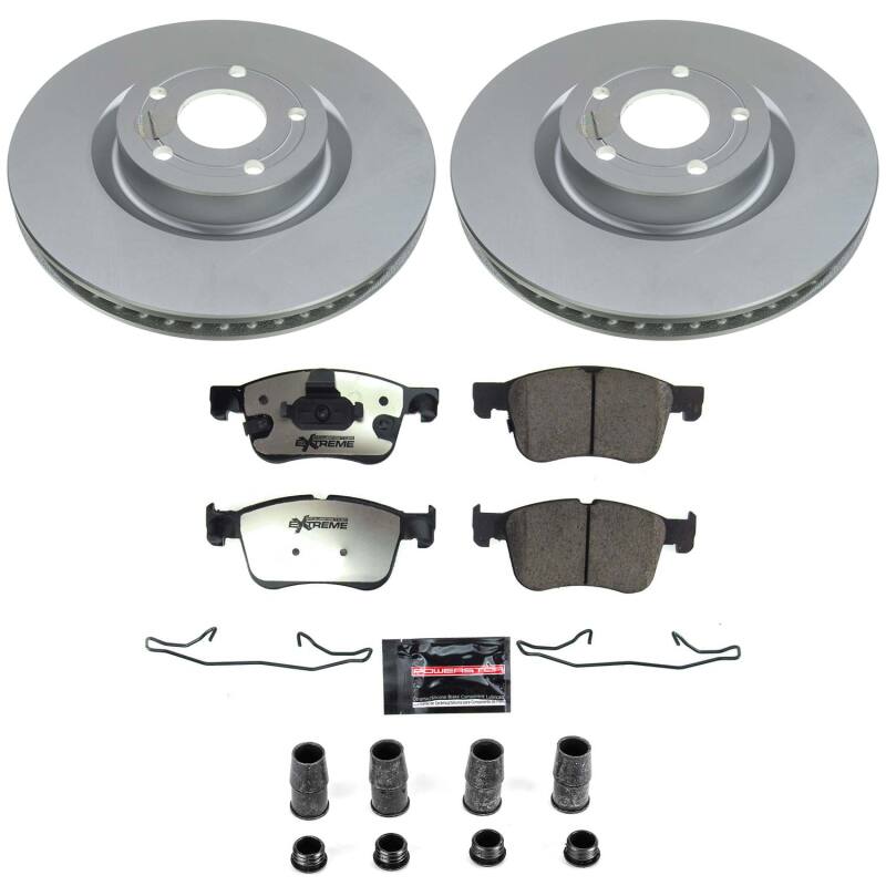 Power Stop 21-26 Ford Bronco Sport Front Z36 Coated Truck & Tow Brake Kit