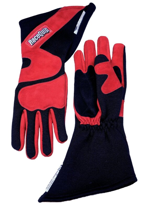 RaceQuip SFI-5 Red/Black XL Long Angle Cut Glove