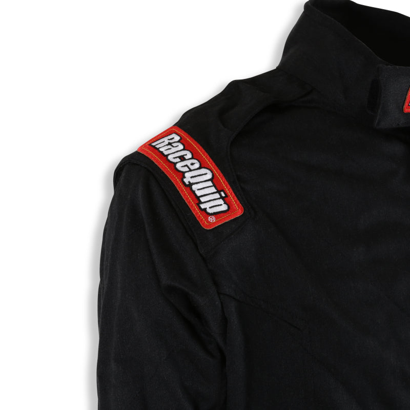 RaceQuip Black Chevron-5 Jacket SFI-5 - 3XL