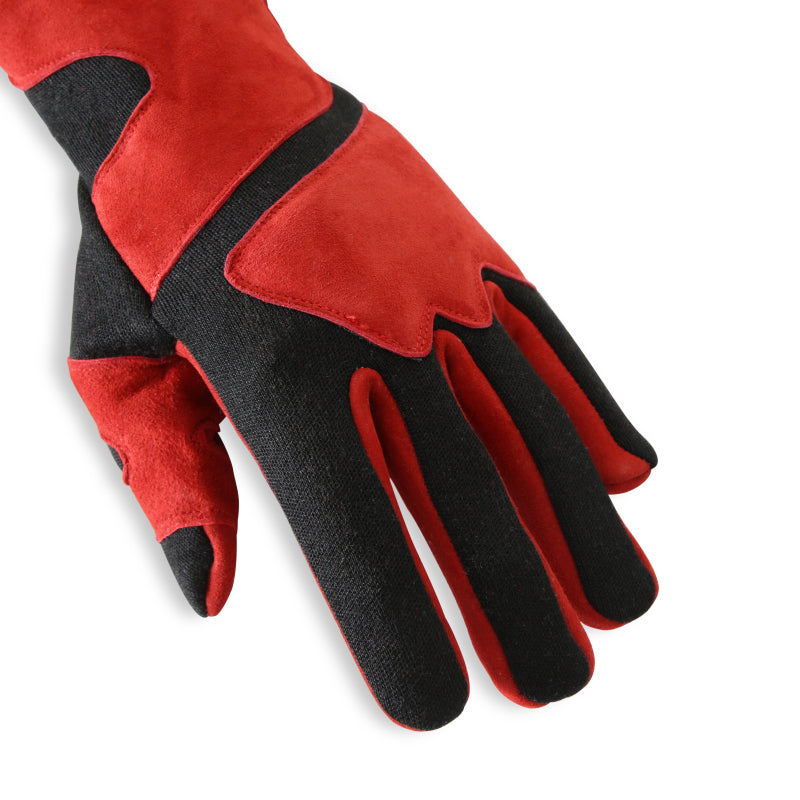 RaceQuip SFI-5 Red/Black Medium Long Angle Cut Glove