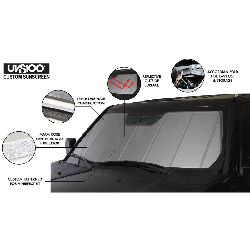 Covercraft 24-26 Ford Ranger UVS100 Custom Sunscreen - Silver