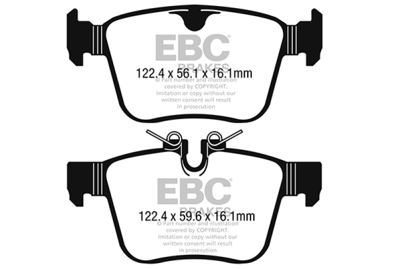 EBC 2016+ Jaguar F-Pace 2.0L TD (180) Yellowstuff Rear Brake Pads
