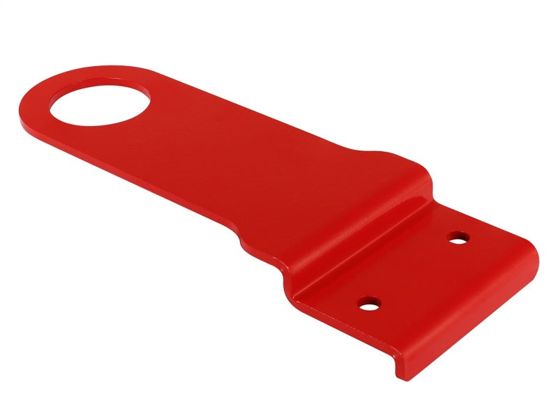 aFe CONTROL Front Tow Hook - Red for 2005-2013 Chevrolet Corvette (C6)