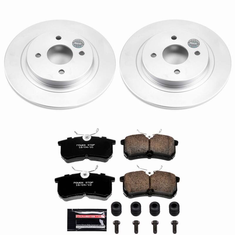 Power Stop 02-04 Ford Focus Rear Z23 Coated Brake Kit