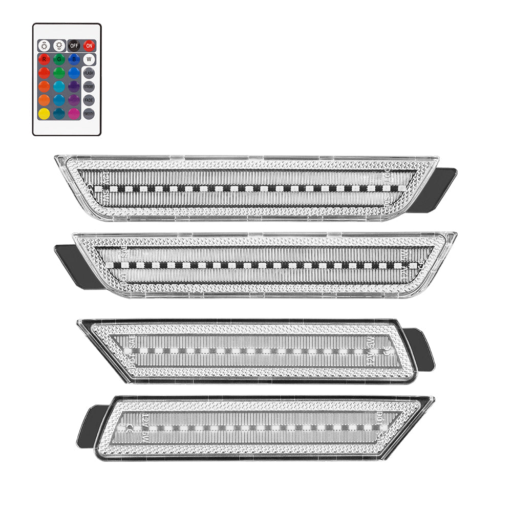 2010-2015 Chevrolet Camaro RGB Clear LED Side Markers
