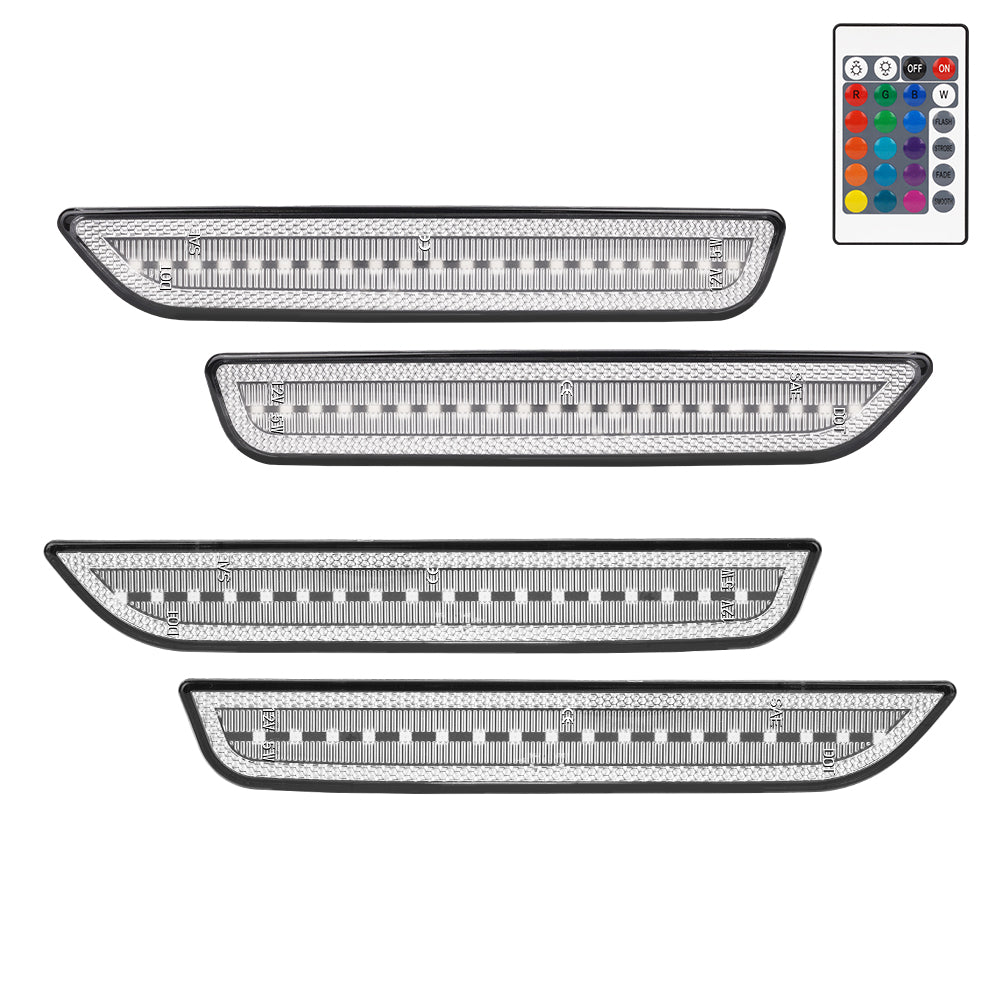 2010-2014 Ford Mustang RGB Clear LED Side Markers