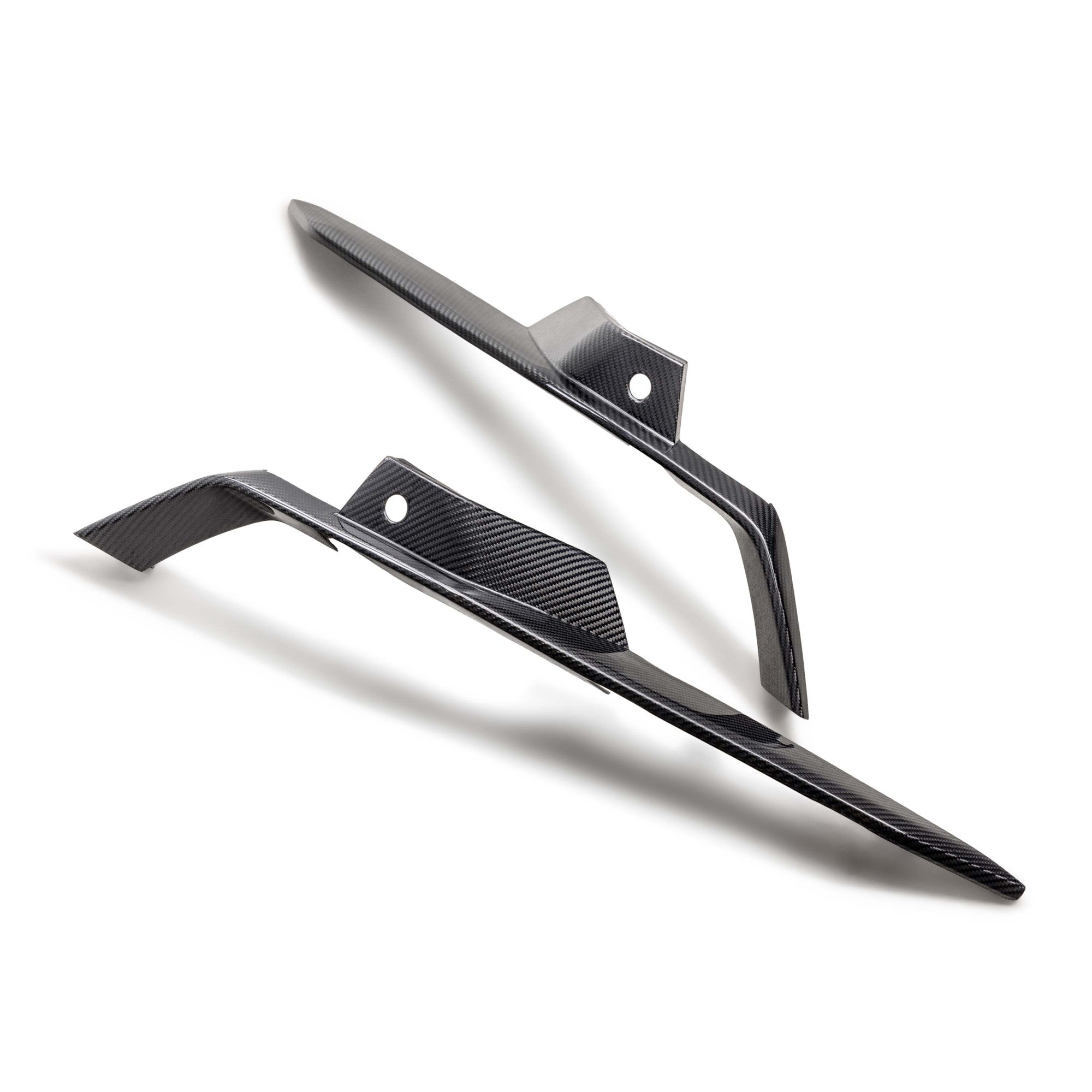 2022-2027 Corvette C8 Z06/E-Ray/GrandSport Dry Gloss Carbon Fiber Front OEM Bumper Lower Grille Pair