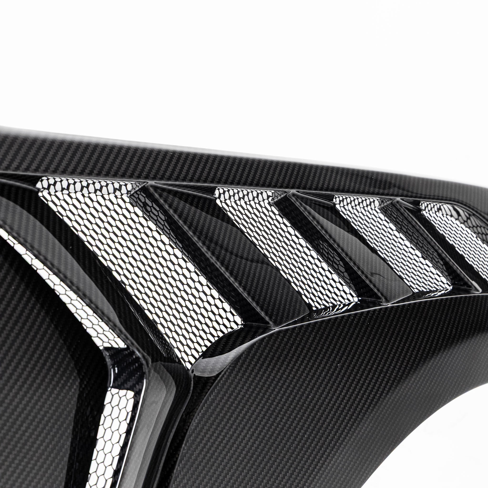 2024 Ford Mustang S650 GT dry gloss carbon fiber front fenders left and right pair