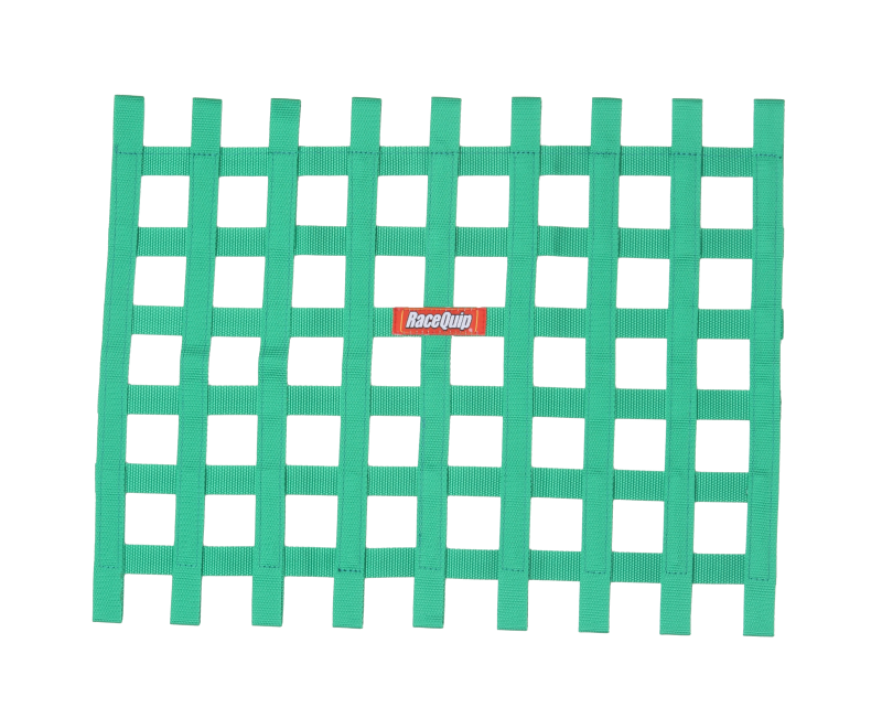 RaceQuip Green Ribbon Window Net