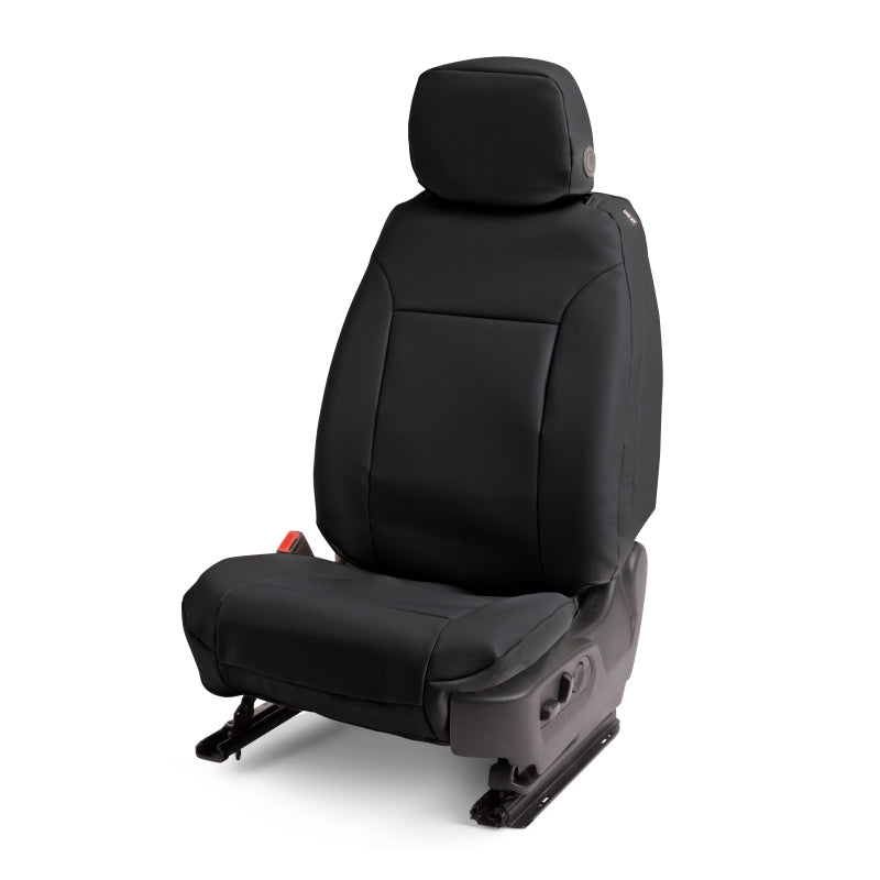 Covercraft 19-21 Chevrolet Silverado/ Leatherette PrecisionFit Custom Front Row Seat Covers - Black
