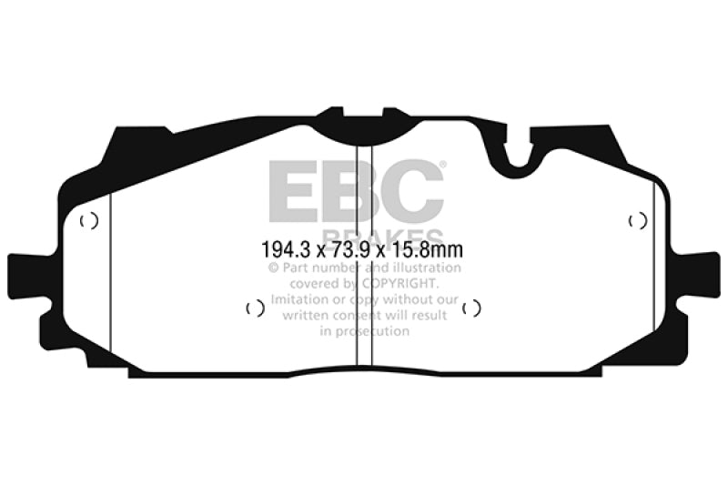 EBC 18-19 Audi S4 / S5 Redstuff Ceramic Low Dust Front Brake Pads