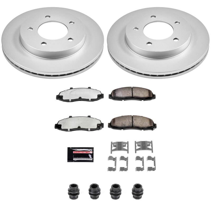 Power Stop 97-03 Ford F-150 Front Z36 Coated Truck & Tow Brake Kit
