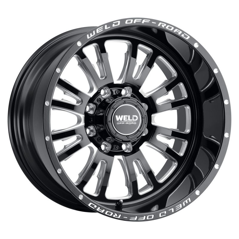 Weld Slingblade 20x12 / 8x170 / 4.75 BS / 125.1 HB - Gloss Black Milled - Non-BL Wheel