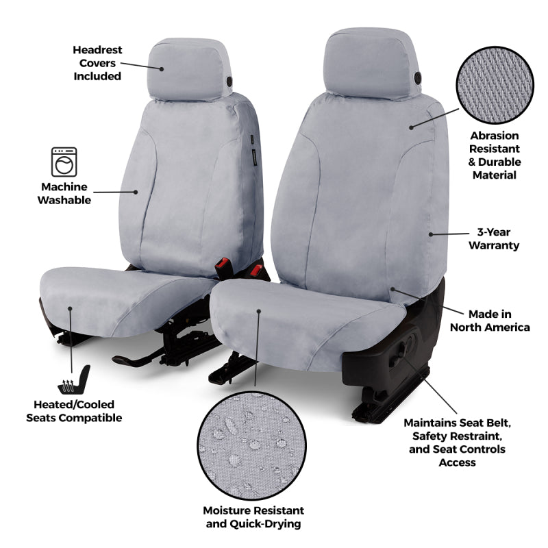 Covercraft 24-26 Ford Ranger SeatSaver Custom Seat Cover - Polycotton Charcoal