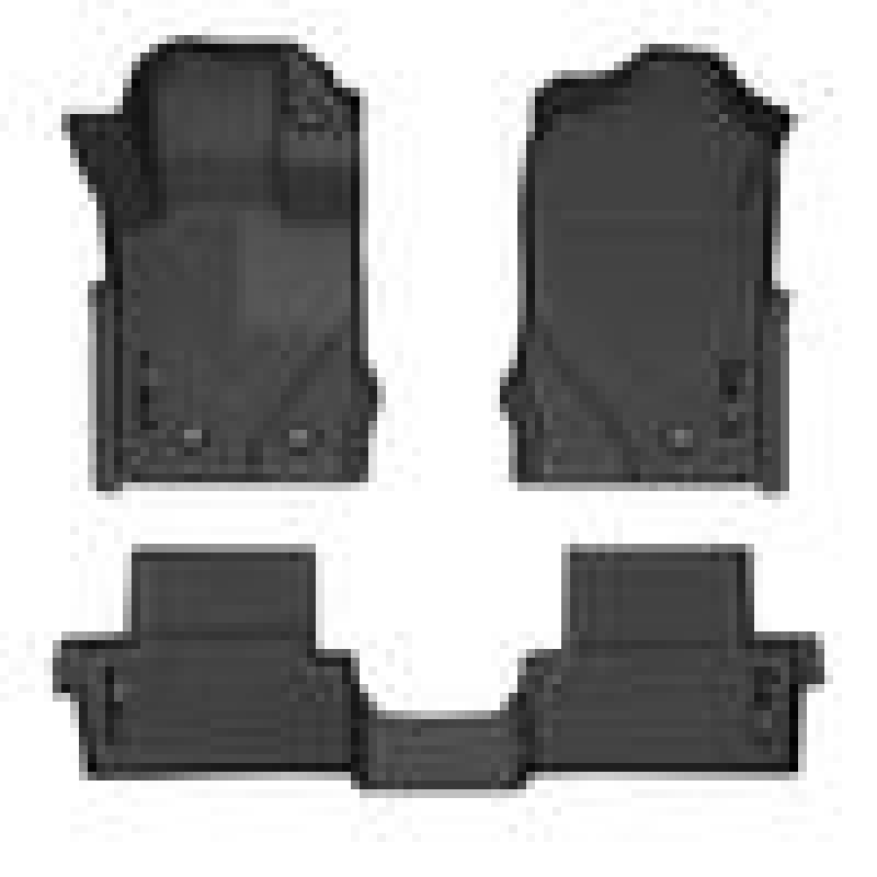 Husky Liners 2021-2024 Ford Bronco 2 Door Weatherbeater Front & 2nd Seat Floor Liners - Black