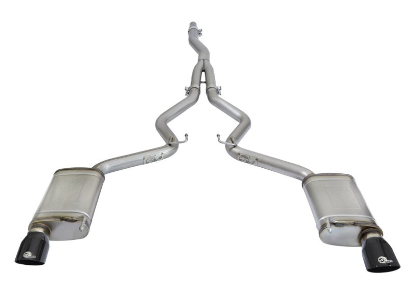 aFe MACH Force-XP 304 SS Cat-Back Exhaust w/ Black Tips | 2015-2021 Ford Mustang EcoBoost 2.3L (T)