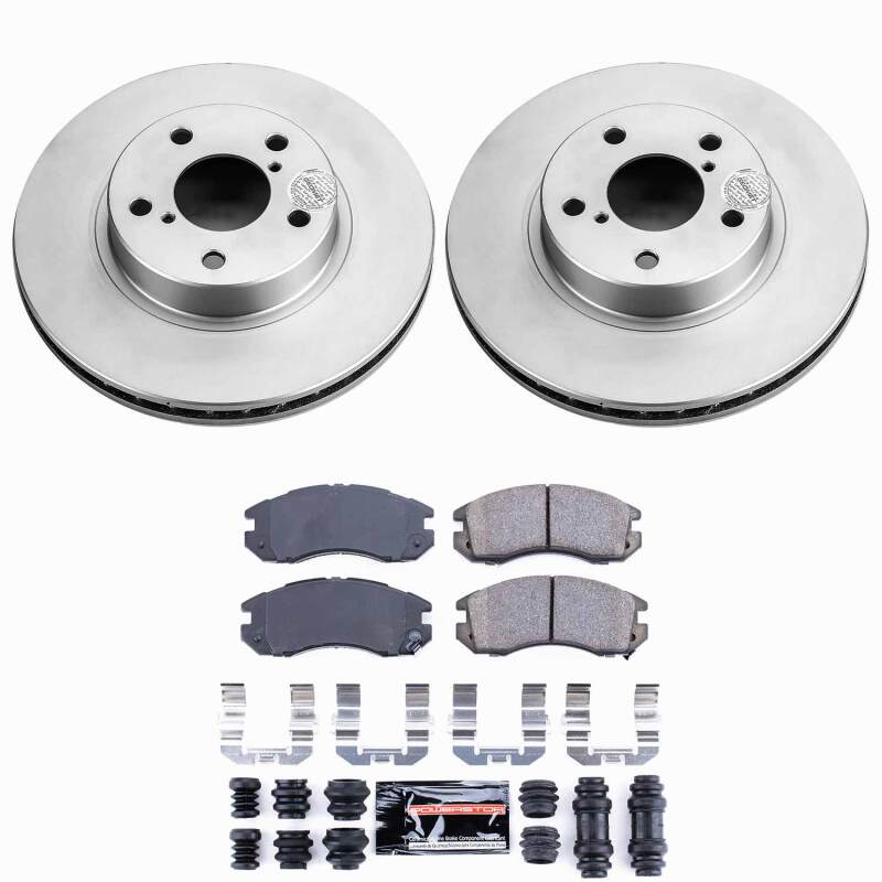 Power Stop 93-96 Subaru Impreza Front Z23 Coated Brake Kit