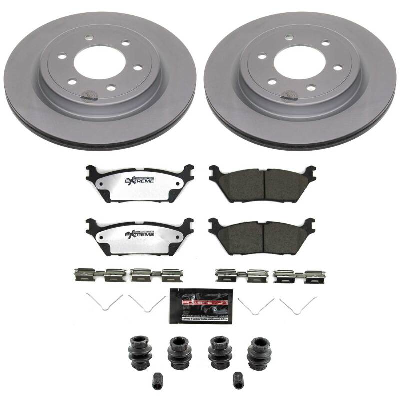 Power Stop 22-25 Ford Bronco Rear Z36 Coated Truck & Tow Brake Kit