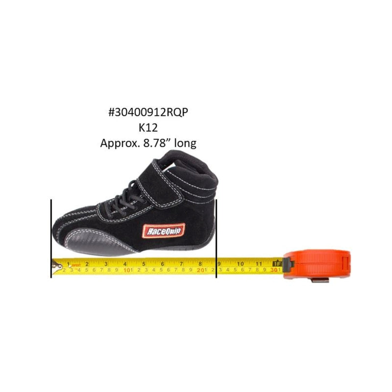 RaceQuip Euro Carbon-L SFI Shoe Kids 12