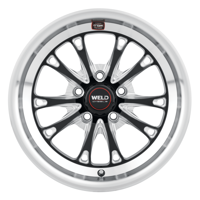 Weld Belmont Drag 15x10 / 5x120 BP / ET45 BS7.27 Gloss Black MIL DIA 78.1