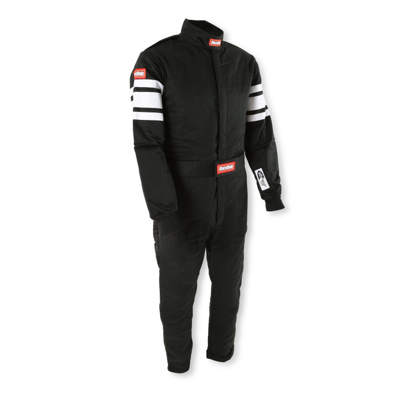 RaceQuip Black SFI-5 Suit - Medium Tall