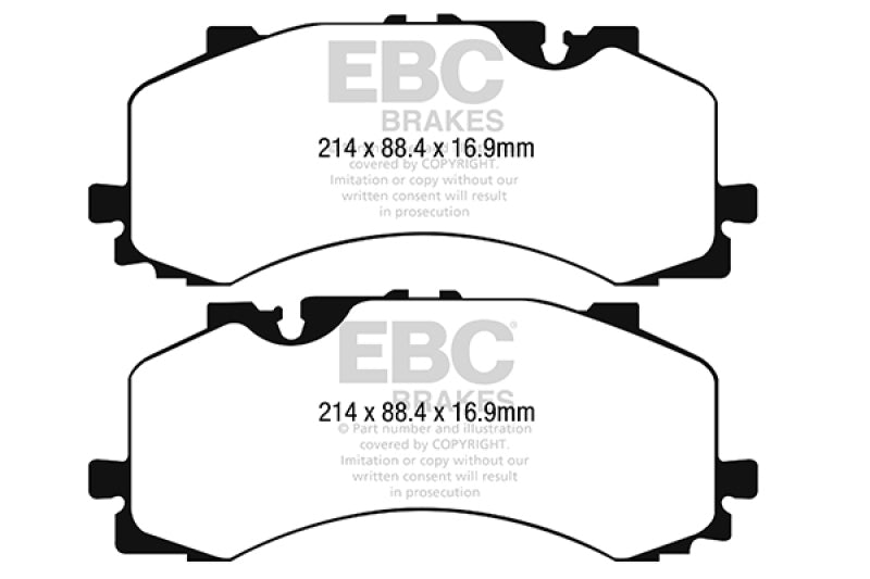 EBC 2016+ Audi Q7 3.0L Supercharged Extra Duty Front Brake Pads