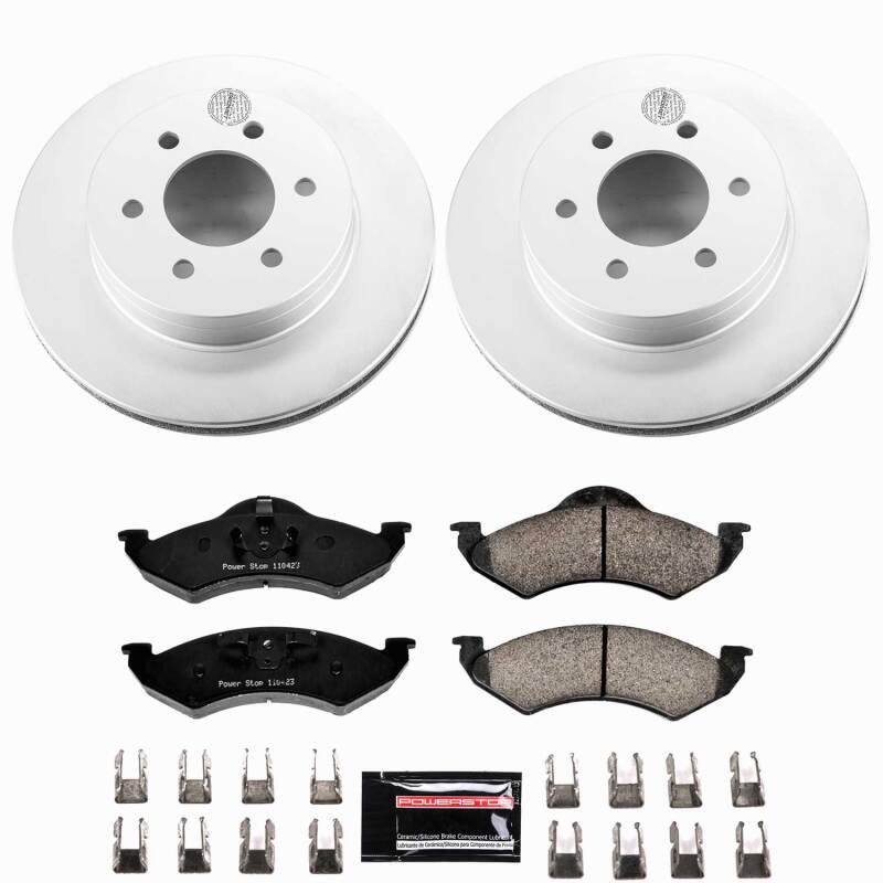 Power Stop 00-02 Dodge Dakota Front Z23 Coated Brake Kit