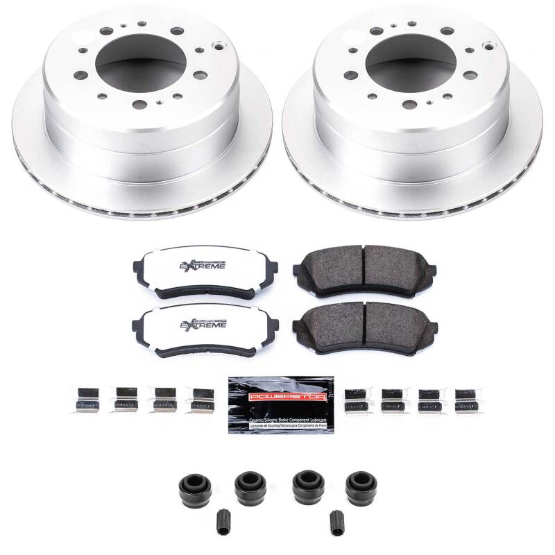 Power Stop 98-07 Lexus LX470 Rear Z36 Coated Truck & Tow Brake Kit