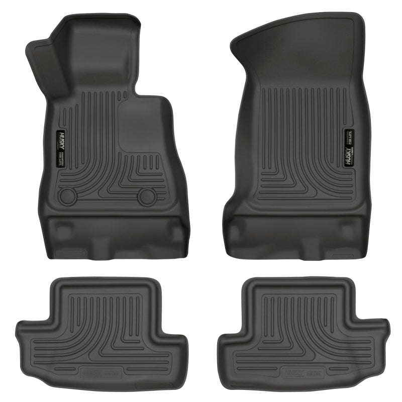 6th Gen Chevy Camaro WeatherBeater Front & Second Row Black Floor Liners