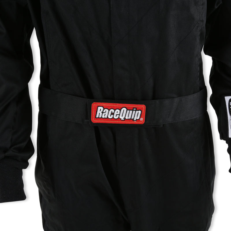 RaceQuip Black Chevron-1 Suit - SFI-1 2XL