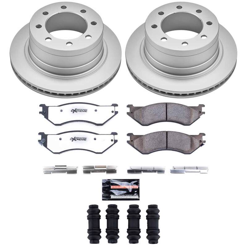 Power Stop 06-08 Dodge Ram 1500 Rear Z36 Coated Truck & Tow Brake Kit
