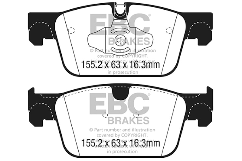 EBC 2017+ Volvo S90 2.0L Turbo Ultimax2 Front Brake Pads