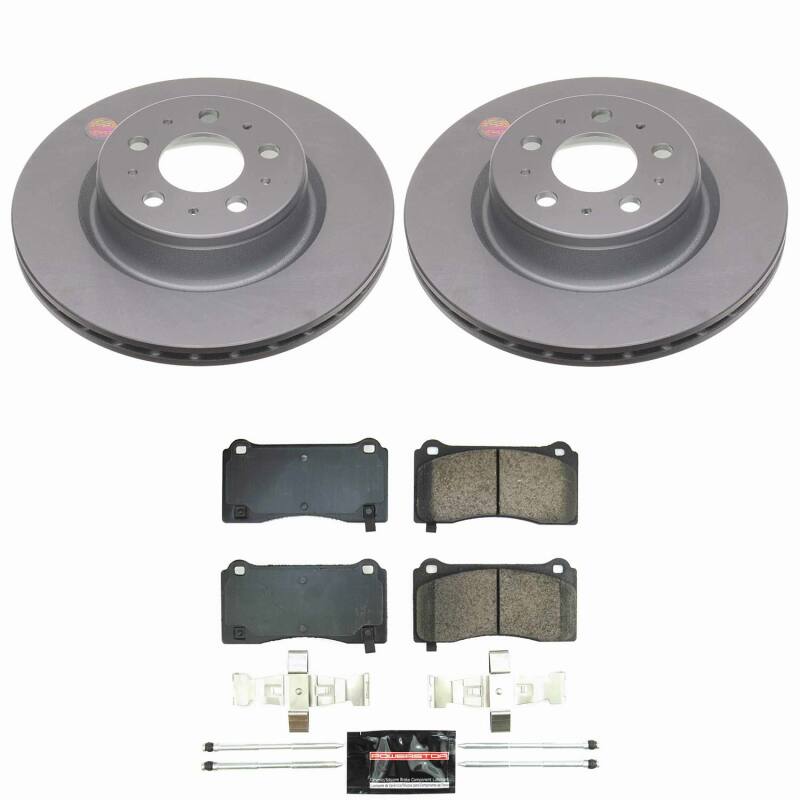 Power Stop 17-21 Tesla 3 Front Z23 Coated Brake Kit
