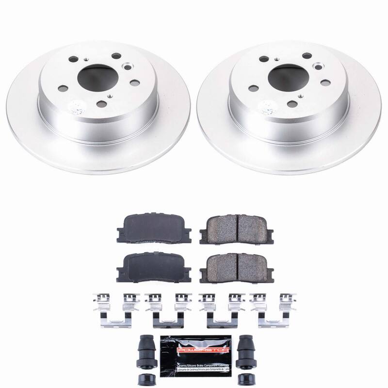 Power Stop 01-03 Toyota Highlander Rear Z23 Coated Brake Kit