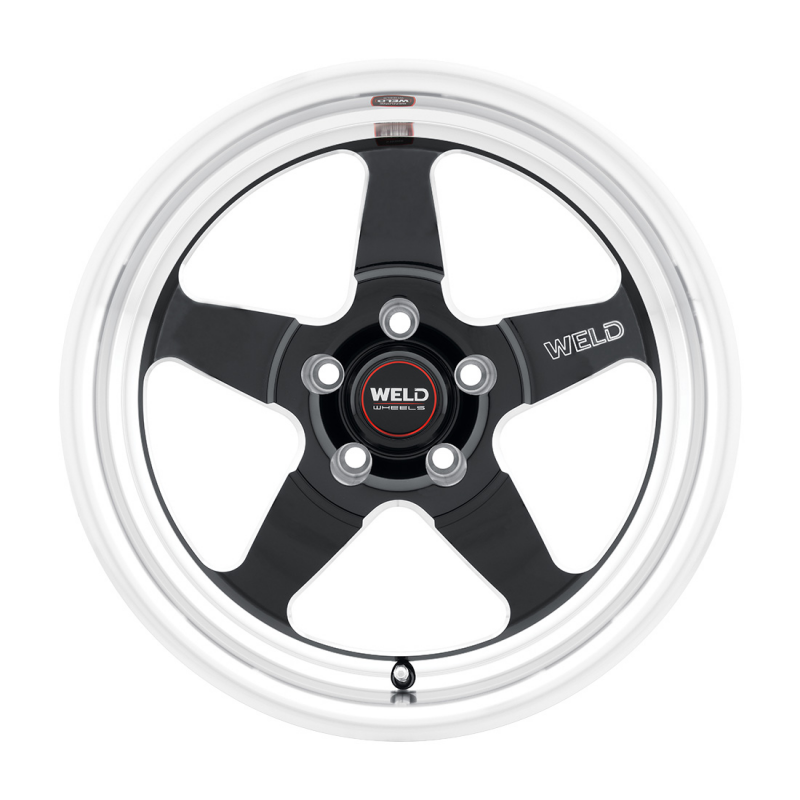 Weld Ventura Drag 15x10 / 5x120.65 / 7.27 BS / 78.1 HB - Gloss Black Milled - Non-BL Wheel