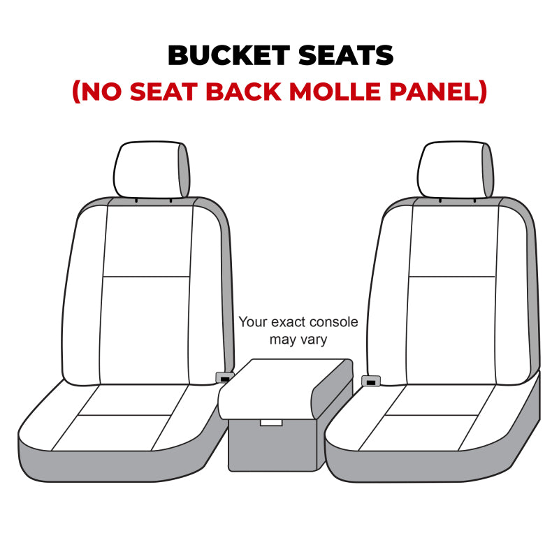 Covercraft 21-24 Ford Bronco Carhartt SeatSaver Custom Front Row Seat Covers - Gravel
