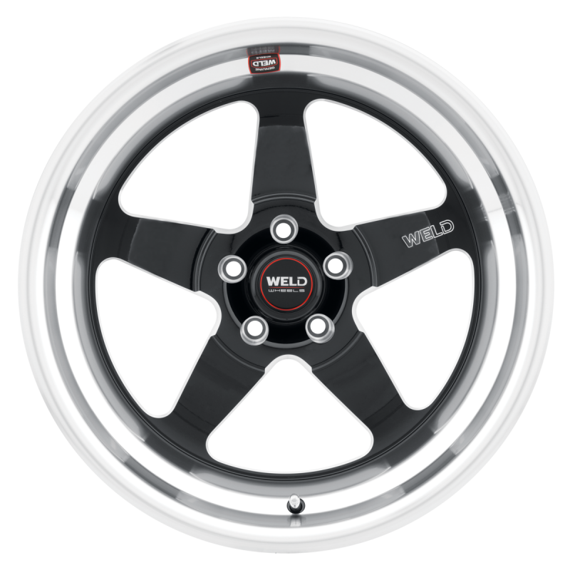 Weld S104 Ventura 18x10 5x120.65 ET42 BS 7.15 Gloss BLK MIL DIA 72.56 Wheel