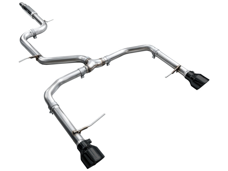 AWE 22-25 Volkswagen Jetta GLI Track Edition Exhaust - Diamond Black Tips