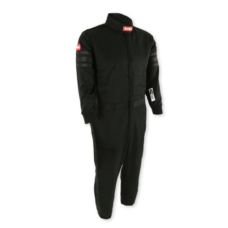 RaceQuip Black Trim SFI-1 JR. Suit - Kids XXS