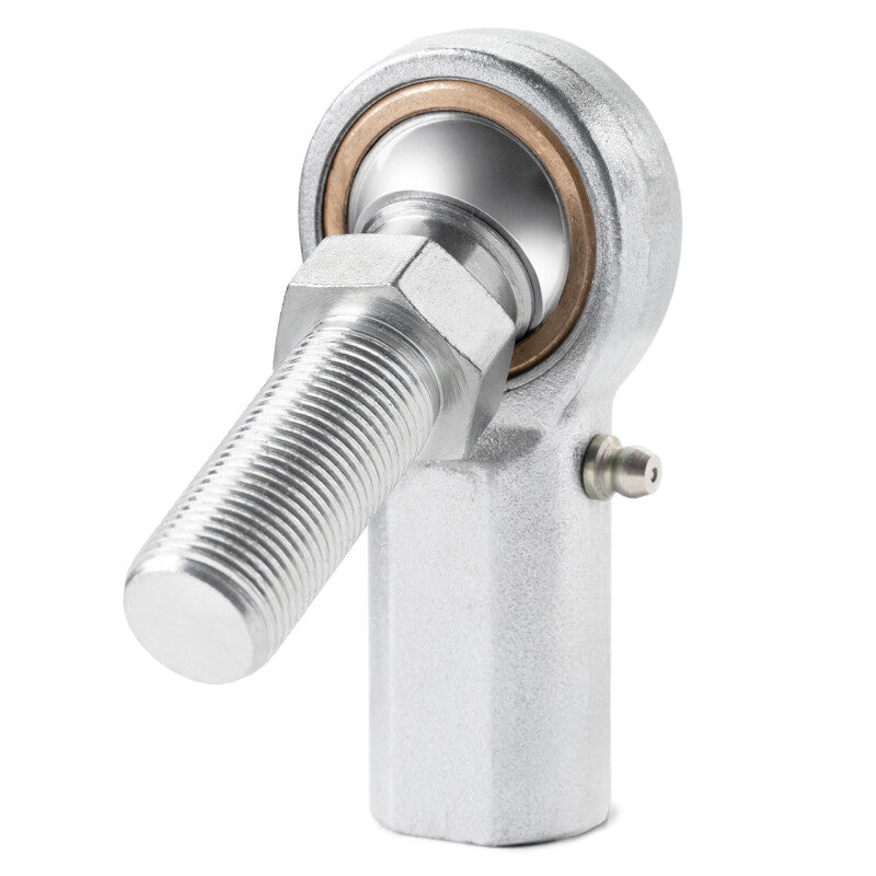 QA1 V Series 3-Pc Rod End - Female/Right Hand - .19in Bore x 3/16-24 w/Stud & Zerk - Carbon Steel