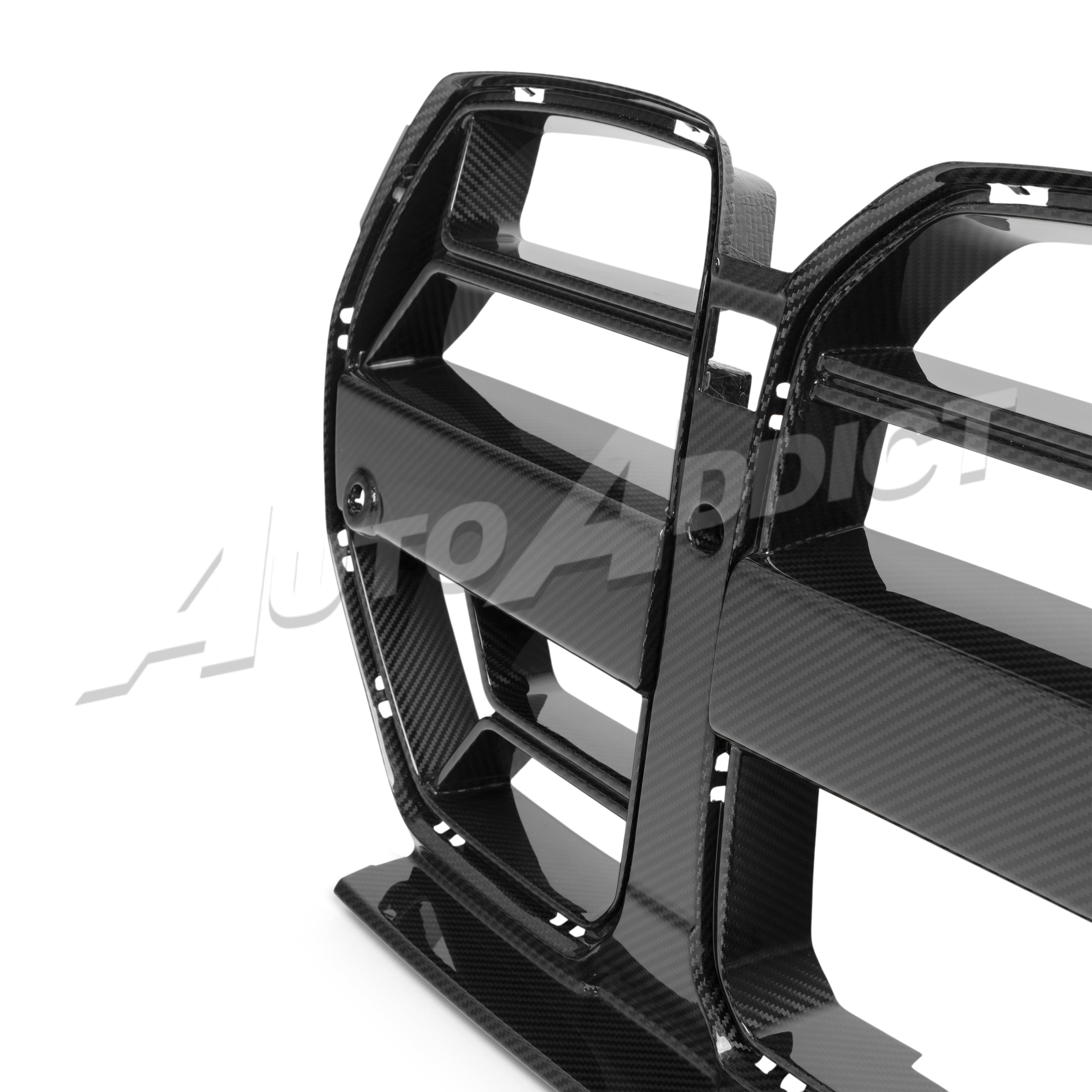 2021-2026 BMW G82 G83 M4 Dry Gloss Double Sided Carbon Fiber Lower Grill without ACC