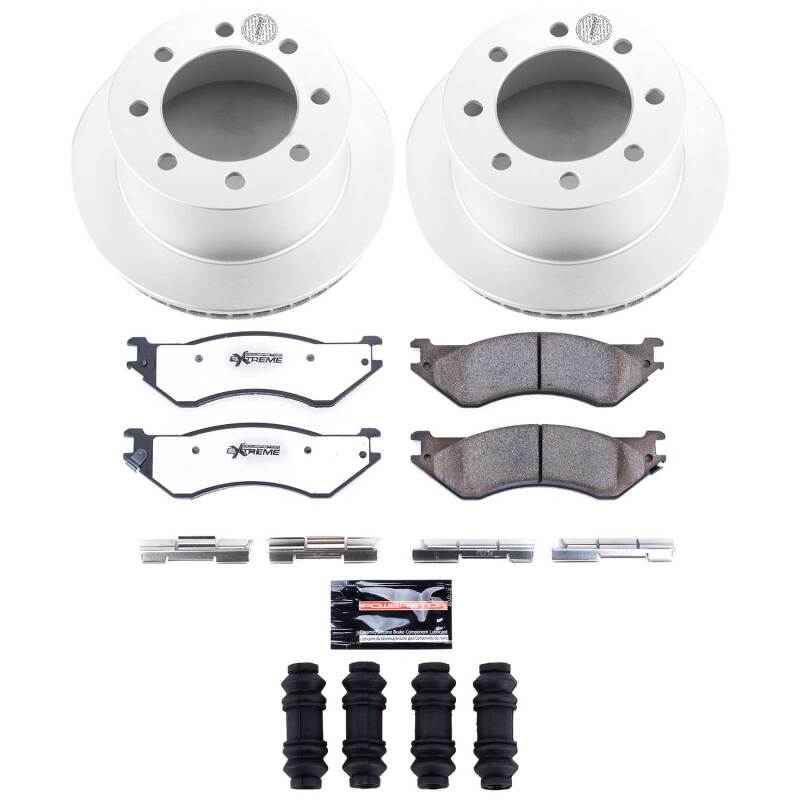 Power Stop 01-02 Dodge Ram 2500 Rear Z36 Coated Truck & Tow Brake Kit