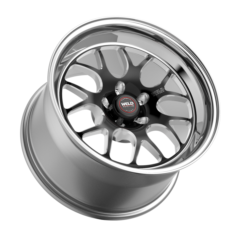 Weld S77 18x10 / 5x120.65 / 5.2 BS / 3.18 HB - Black Center - Polished Shell - Non-BL Wheel