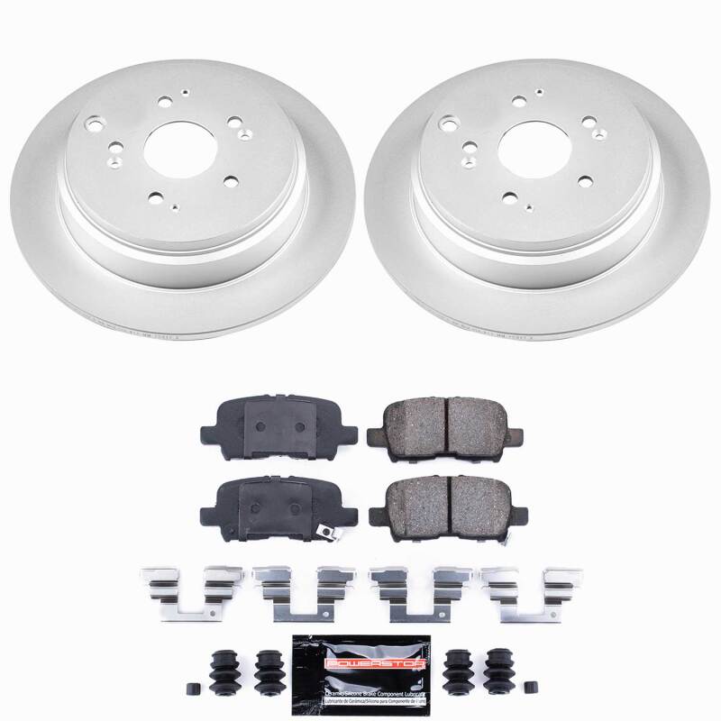 Power Stop 02-04 Honda Odyssey Rear Z23 Coated Brake Kit