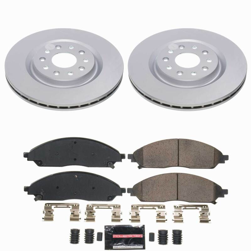 Power Stop 20-25 Chrysler Pacifica Front Z23 Coated Brake Kit