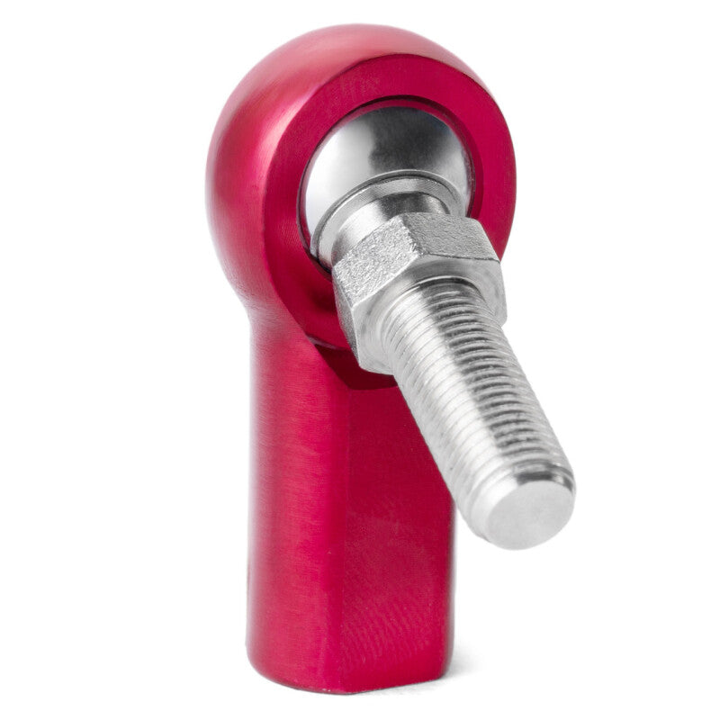 QA1 A Series Endura Rod End - Female/Right Hand - .19in Bore x 3/16-24 w/Stud - Red Aluminum